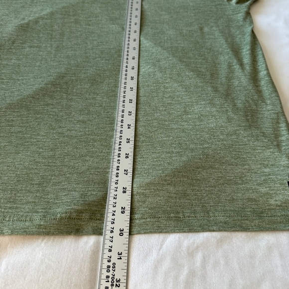 Reebok Mens 2XL Short Sleeve Athletic T-Shirt Performance Yoga Tee Heather Green - Picture 12 of 14